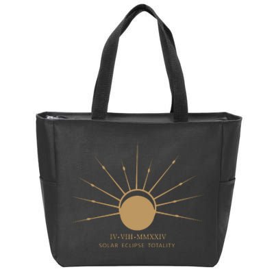 American Total Solar Eclipse April 8th 2024 Zip Tote Bag