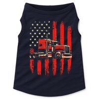 American Trucker Semi Truck Driver Trucking Big Rig Doggie Tank
