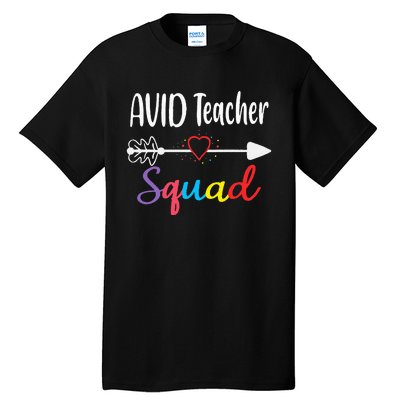 AVID Teacher Squad Funny Back To School Teacher supplies Tall T-Shirt