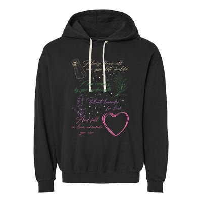 Always Throw Spilled Salt Practical Magic Inspirit Quote Garment-Dyed Fleece Hoodie