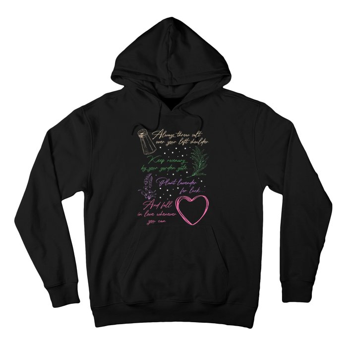 Always Throw Spilled Salt Practical Magic Inspirit Quote Hoodie