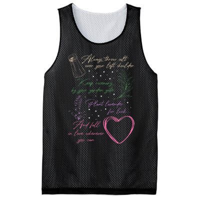 Always Throw Spilled Salt Practical Magic Inspirit Quote Mesh Reversible Basketball Jersey Tank