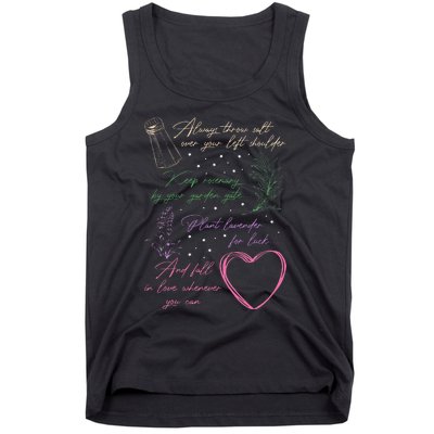 Always Throw Spilled Salt Practical Magic Inspirit Quote Tank Top