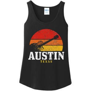 Austin Texas Souvenir Guitar Music Lover Ladies Essential Tank