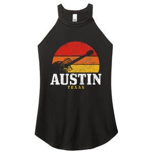 Austin Texas Souvenir Guitar Music Lover Women's Perfect Tri Rocker Tank