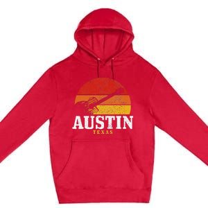 Austin Texas Souvenir Guitar Music Lover Premium Pullover Hoodie