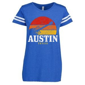 Austin Texas Souvenir Guitar Music Lover Enza Ladies Jersey Football T-Shirt