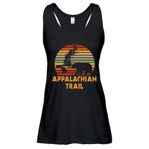 Appalachian Trail Symbol Word Cloud With US Staates Ladies Essential Flowy Tank