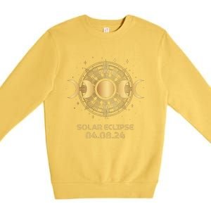 American Total Solar Eclipse April 8th 2024 Premium Crewneck Sweatshirt