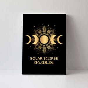 American Total Solar Eclipse April 8th 2024 Canvas