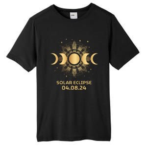 American Total Solar Eclipse April 8th 2024 Tall Fusion ChromaSoft Performance T-Shirt