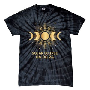 American Total Solar Eclipse April 8th 2024 Tie-Dye T-Shirt