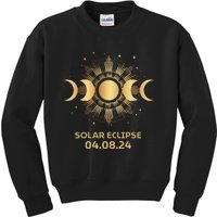 American Total Solar Eclipse April 8th 2024 Kids Sweatshirt