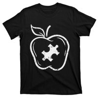 Autism Teacher Special Education Awareness Apple T-Shirt