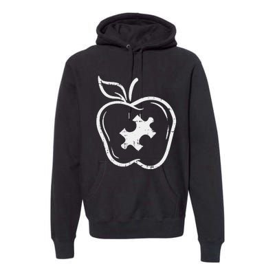 Autism Teacher Special Education Awareness Apple Premium Hoodie