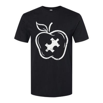 Autism Teacher Special Education Awareness Apple Softstyle CVC T-Shirt