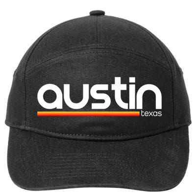 Austin Texas Souvenir Vintage Funny Texas Austin 7-Panel Snapback Hat
