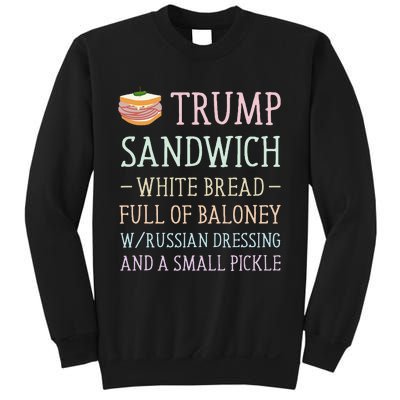 Anti Trump Sandwich Sign Funny Sweatshirt