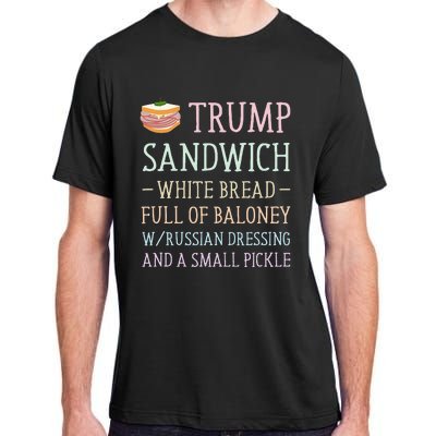 Anti Trump Sandwich Sign Funny Adult ChromaSoft Performance T-Shirt