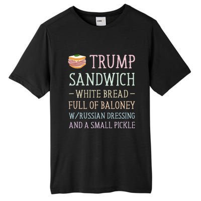 Anti Trump Sandwich Sign Funny Tall Fusion ChromaSoft Performance T-Shirt