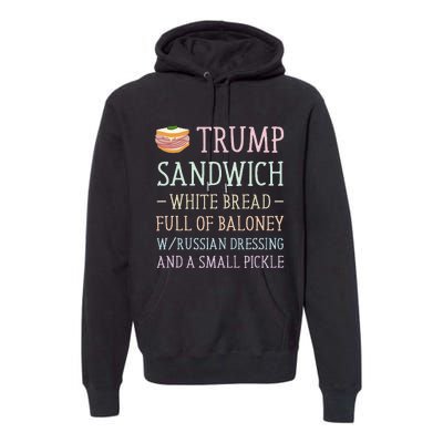 Anti Trump Sandwich Sign Funny Premium Hoodie