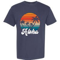 Aloha Tropical Sunset Vintage Vacation Garment-Dyed Heavyweight T-Shirt