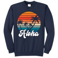 Aloha Tropical Sunset Vintage Vacation Sweatshirt