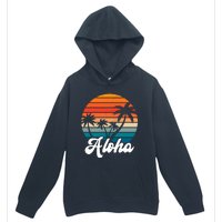 Aloha Tropical Sunset Vintage Vacation Urban Pullover Hoodie