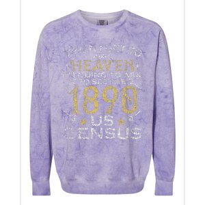 Ask To See The 1890 US Census Genealogy Genealogist Ancestry Colorblast Crewneck Sweatshirt