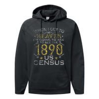 Ask To See The 1890 US Census Genealogy Genealogist Ancestry Performance Fleece Hoodie