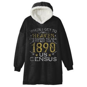 Ask To See The 1890 US Census Genealogy Genealogist Ancestry Hooded Wearable Blanket