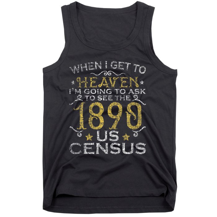 Ask To See The 1890 US Census Genealogy Genealogist Ancestry Tank Top