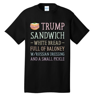 Anti Trump Sandwich Sign Funny Tall T-Shirt