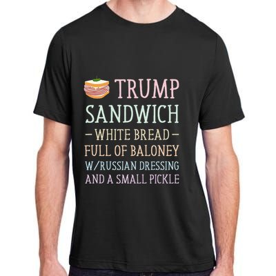 Anti Trump Sandwich Sign Funny Adult ChromaSoft Performance T-Shirt