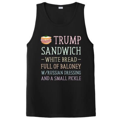 Anti Trump Sandwich Sign Funny PosiCharge Competitor Tank