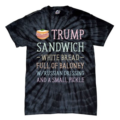 Anti Trump Sandwich Sign Funny Tie-Dye T-Shirt