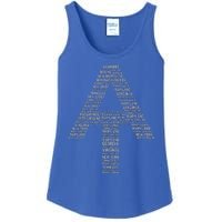 Appalachian Trail Symbol Word Cloud With Us Staates Ladies Essential Tank