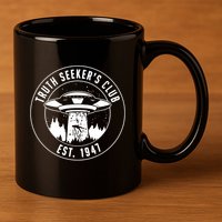 Alien Truth SeekerS Club Est 1947 11oz C Handle Ceramic Mug