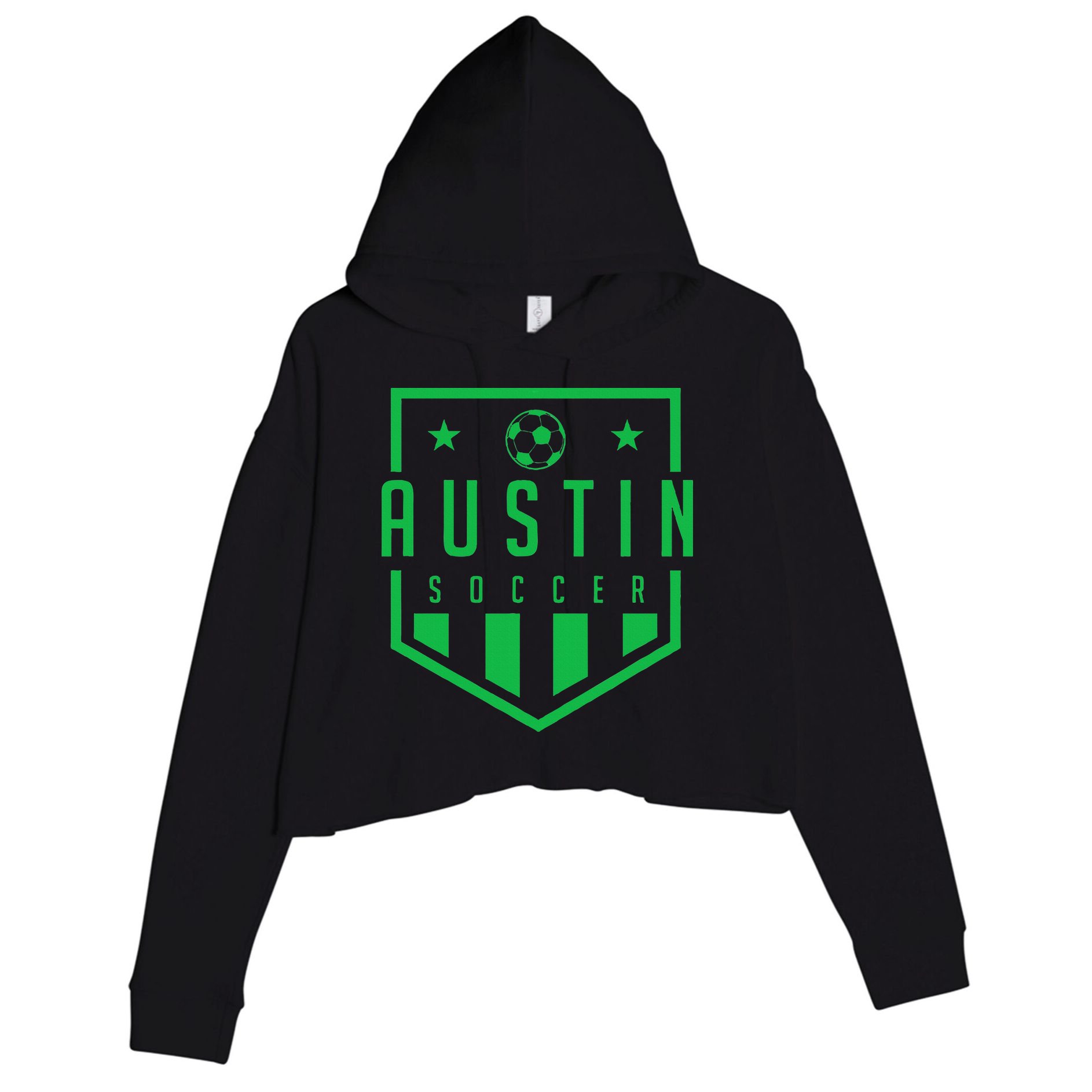 Austin Texas Soccer  Futbol Jersey Kit Badge Match Crop Fleece Hoodie