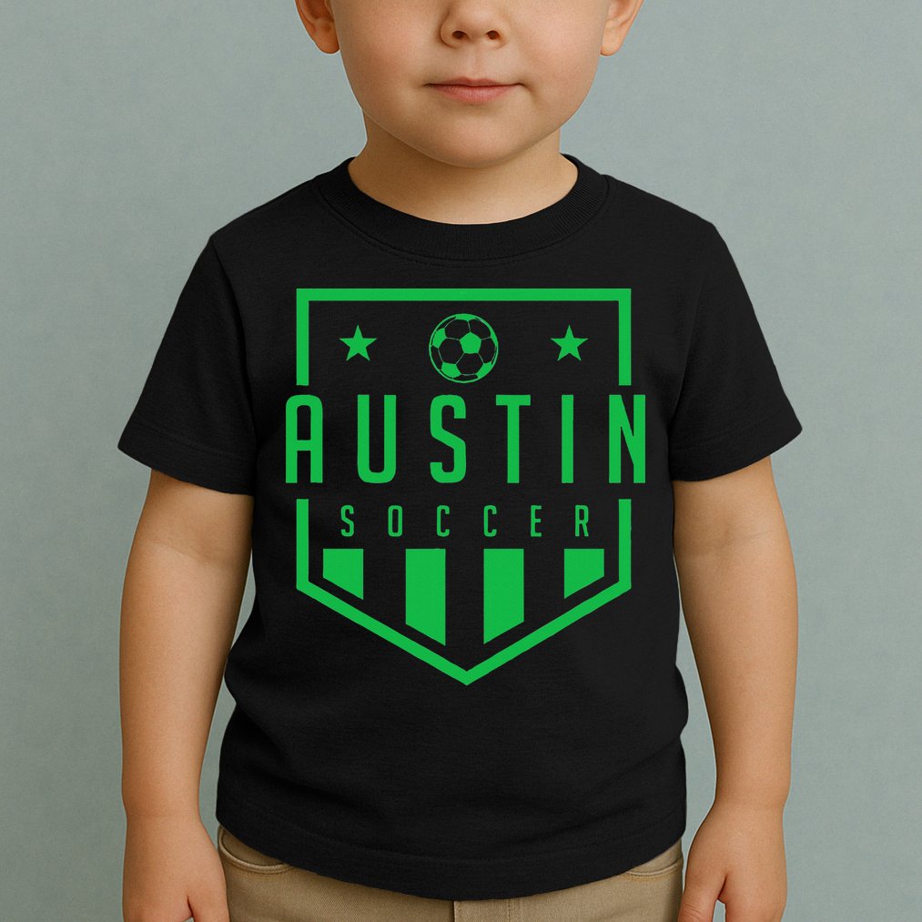 Austin Texas Soccer  Futbol Jersey Kit Badge Match Toddler T-Shirt