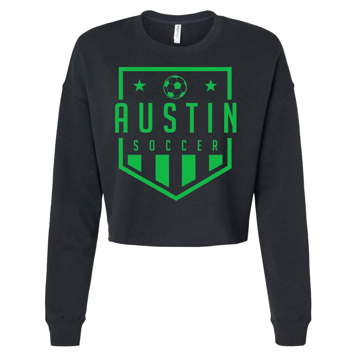 Austin Texas Soccer  Futbol Jersey Kit Badge Match Cropped Pullover Crew