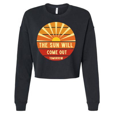 Annie The Sun Will Come Out Tomorrow Cropped Pullover Crew