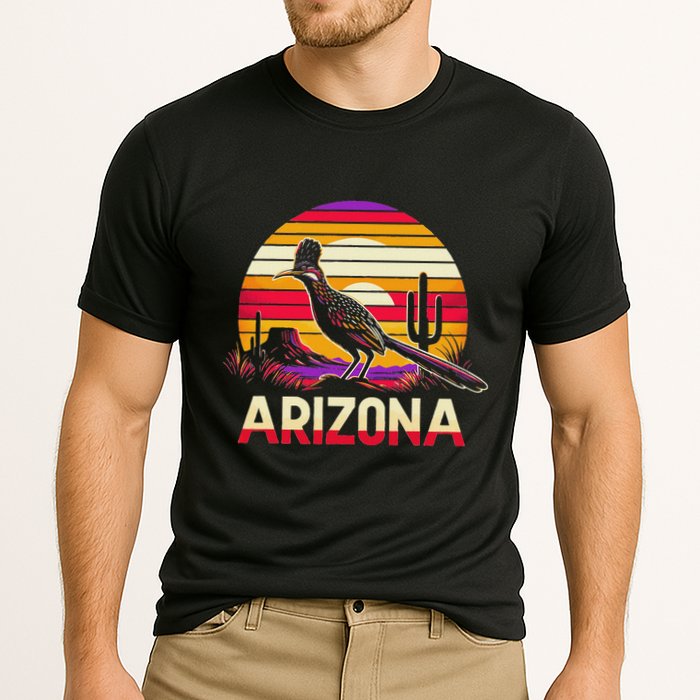 Arizona T State Of Arizona Cactus Arizona Roadrunner Cooling Performance Crew T-Shirt