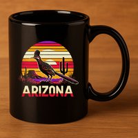 Arizona T State Of Arizona Cactus Arizona Roadrunner 11oz C Handle Ceramic Mug