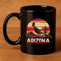 Arizona T State Of Arizona Cactus Arizona Roadrunner 11oz C Handle Ceramic Mug