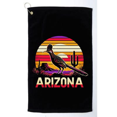 Arizona T State Of Arizona Cactus Arizona Roadrunner Golf Towel