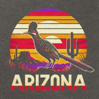 Arizona T State Of Arizona Cactus Arizona Roadrunner Cotton Canvas Backpack