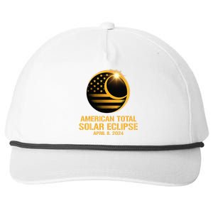 American Total Solar Eclipse April 8 2024 Totality Astronomy Snapback Five-Panel Rope Hat