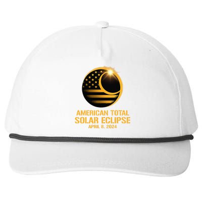 American Total Solar Eclipse April 8 2024 Totality Astronomy Snapback Five-Panel Rope Hat