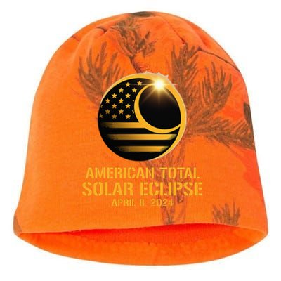 American Total Solar Eclipse April 8 2024 Totality Astronomy Kati - Camo Knit Beanie